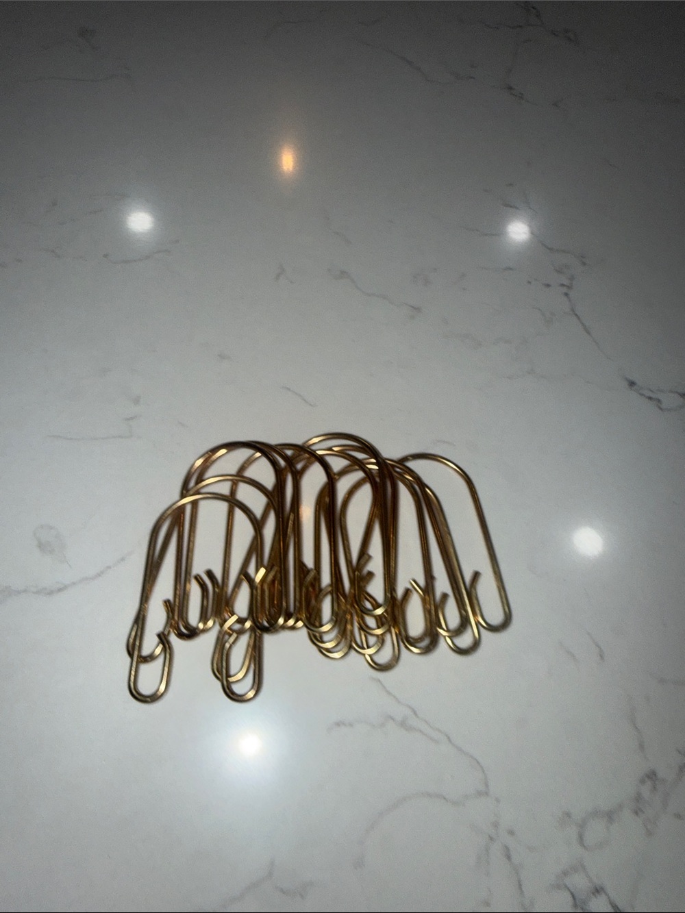 Gold-tone Hearth & Hand by Magnolia shower curtain hooks